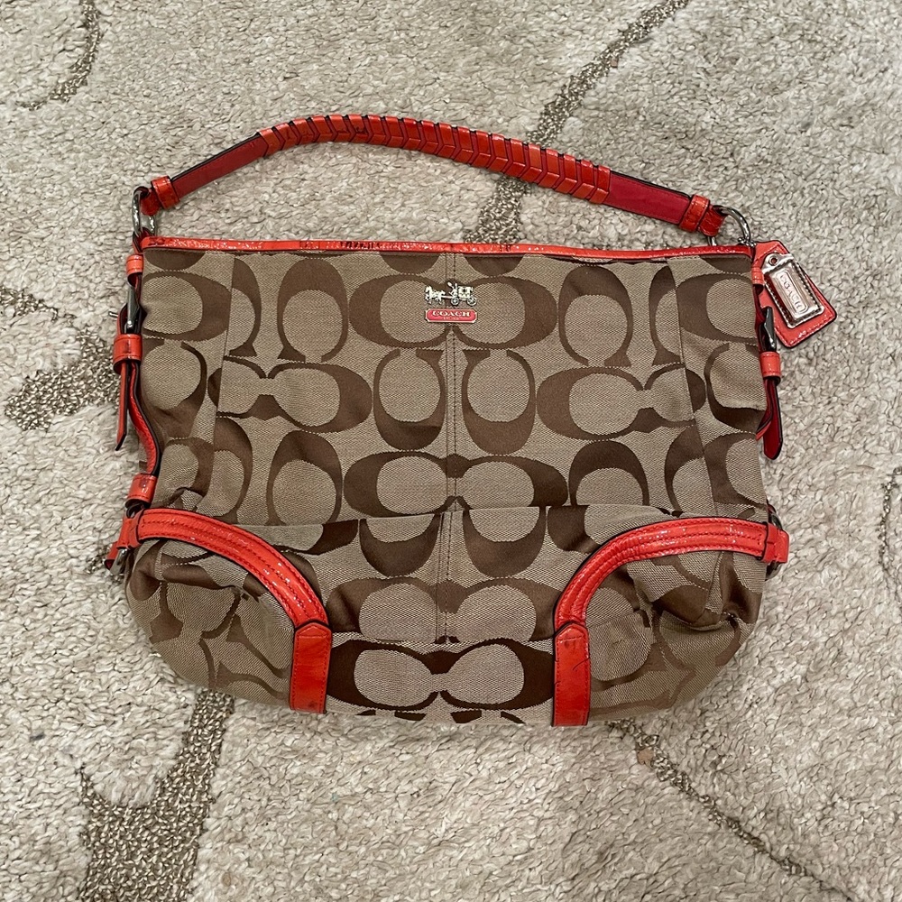 COACH Chelsea 18903 Signature Katarina Shoulder Bag 🧡